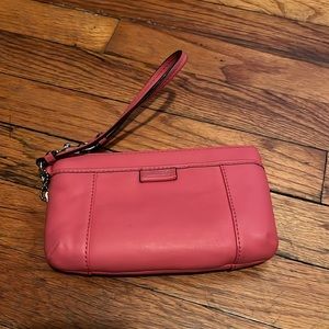 Pink Coach Wristlet